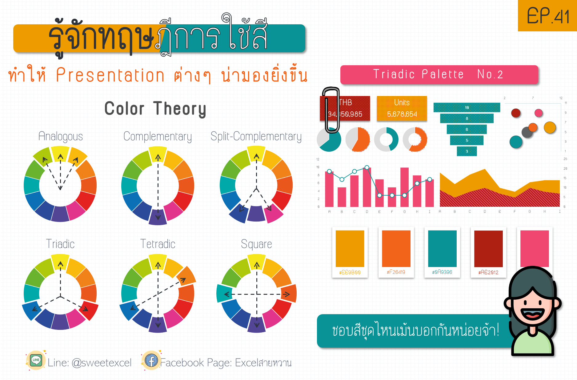 การเลือกใช้สี powerpoint
