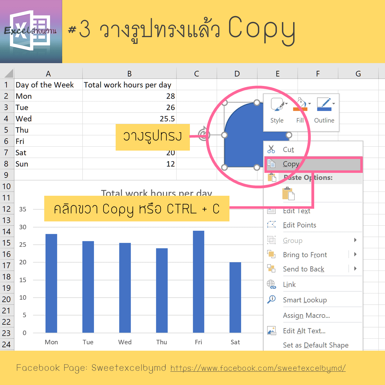 วิธีเปลี่ยนกราฟแท่งเป็นกราฟเท่ห์ 3