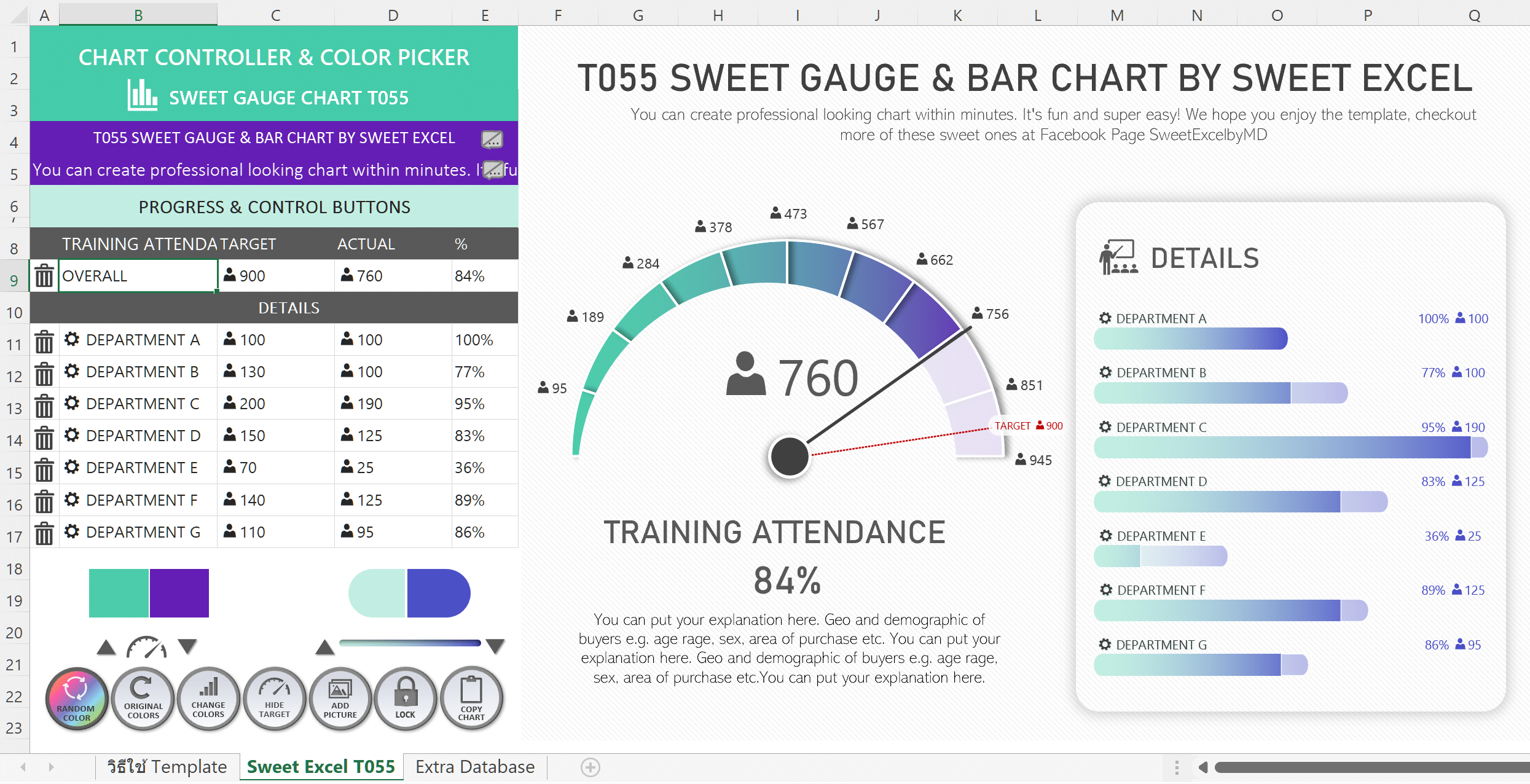 Excel Gauge Chart Template Excel Gauge Chart Template